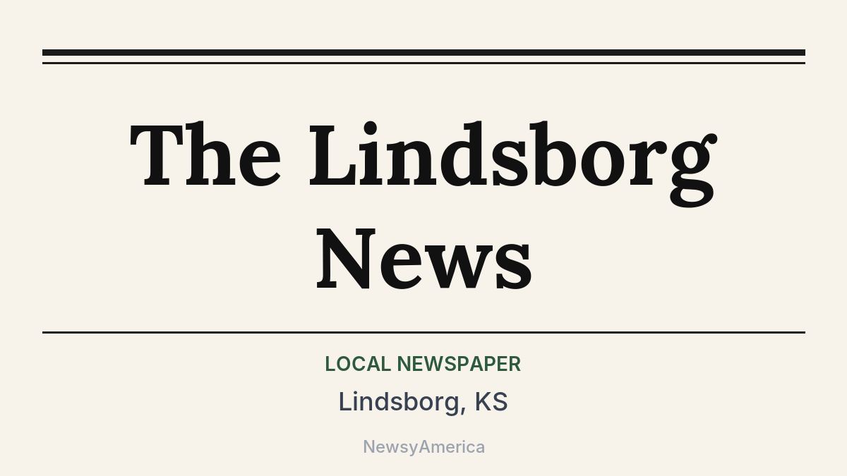 The Lindsborg News – Lindsborg, KS