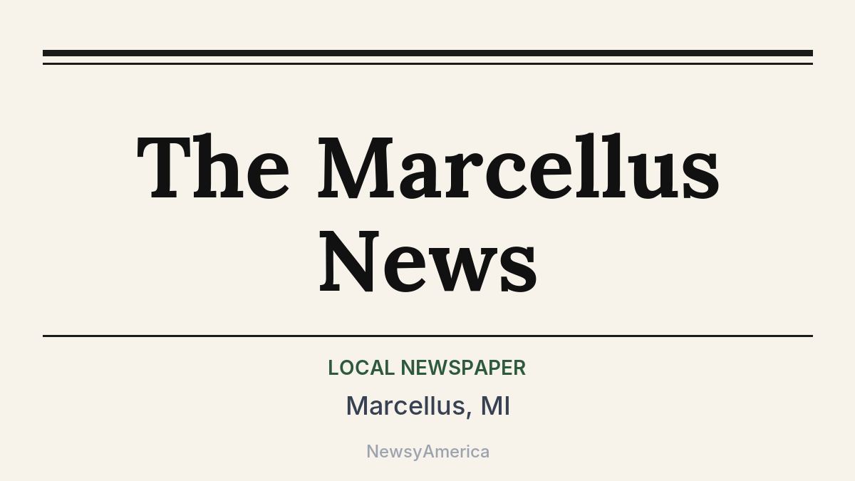 The Marcellus News – Marcellus, MI