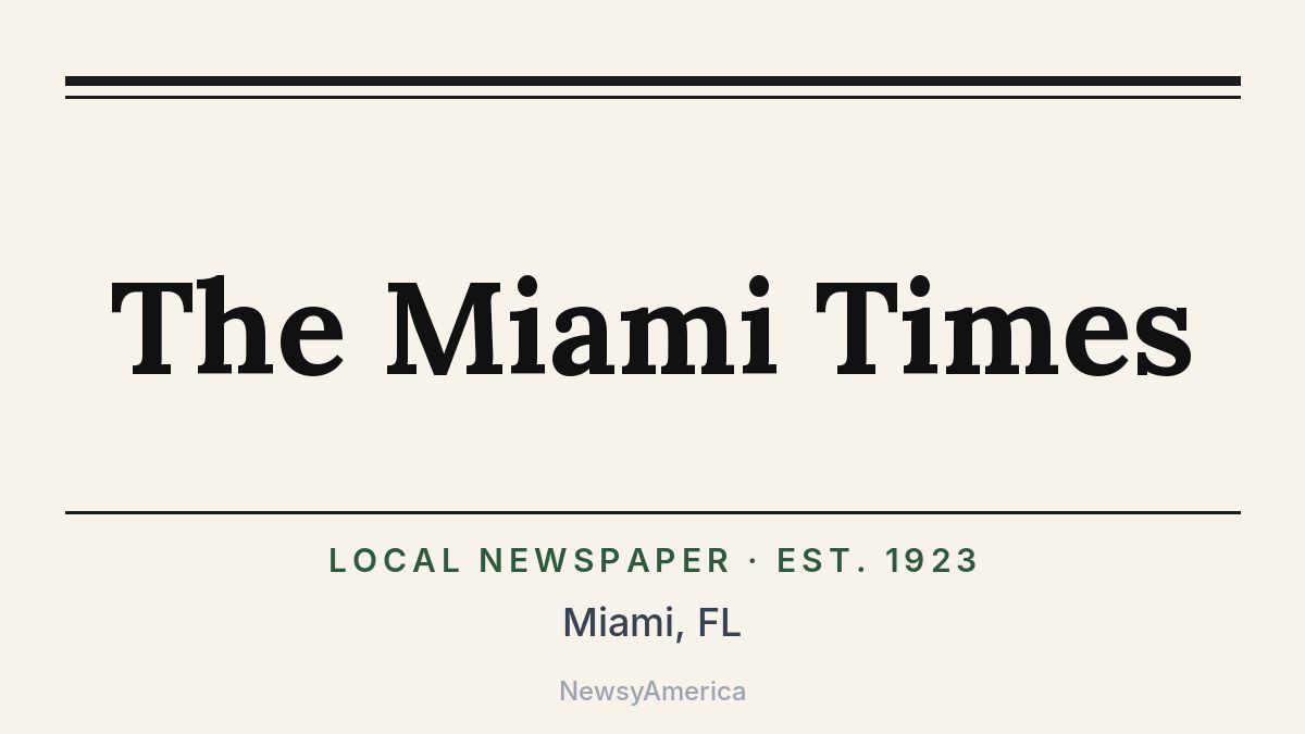The Miami Times – Florida