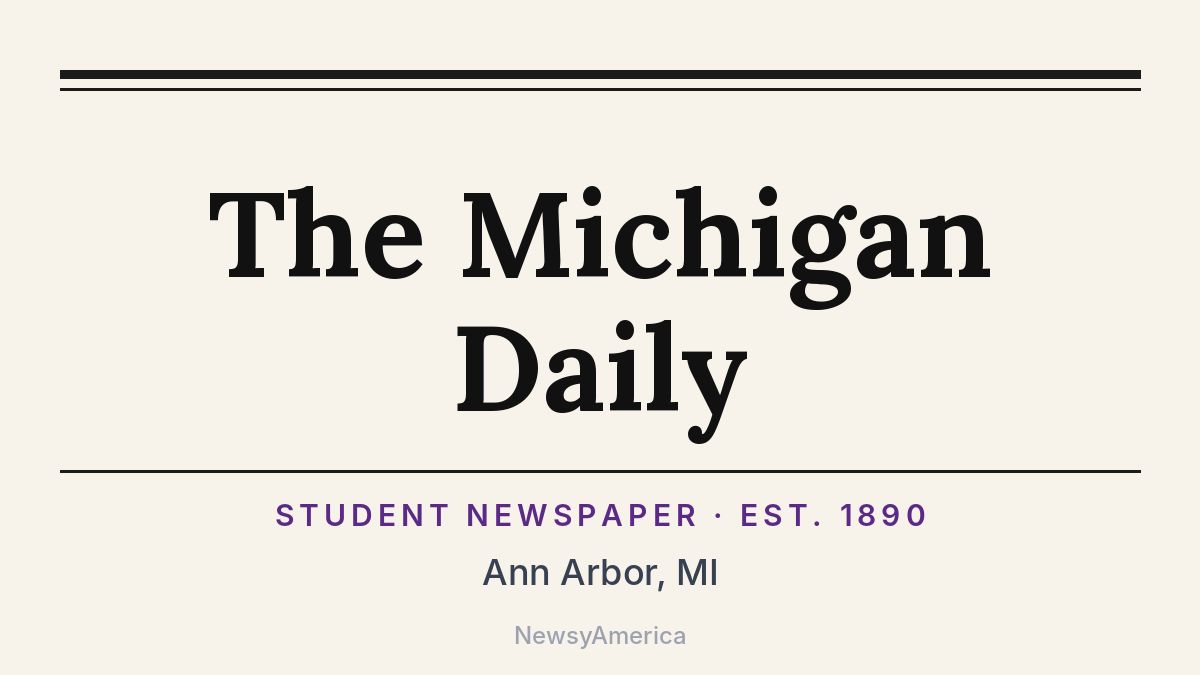 The Michigan Daily – Ann Arbor, MI