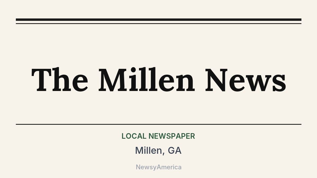 The Millen News – Millen, GA