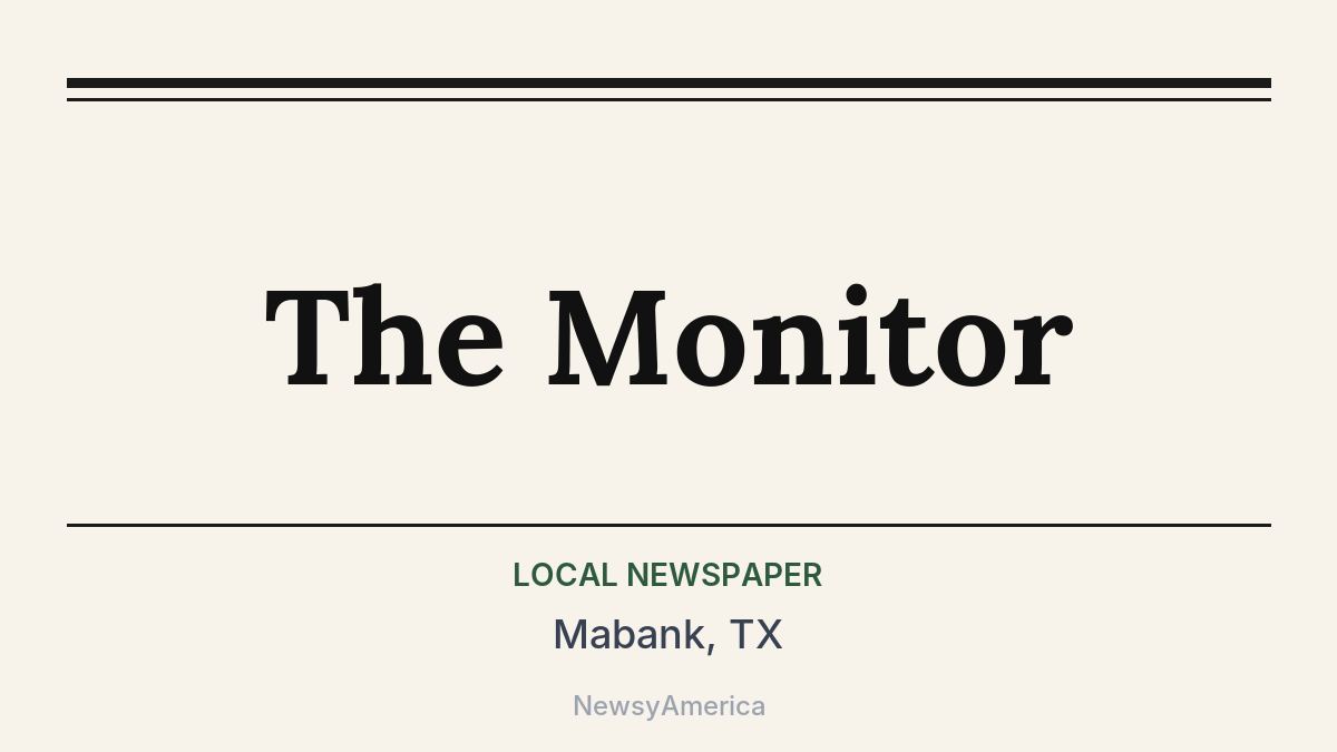 The Monitor – Mabank, TX