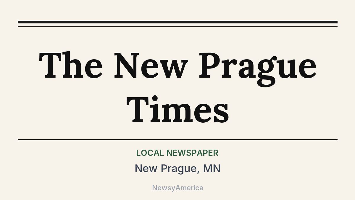 The New Prague Times – New Prague, MN