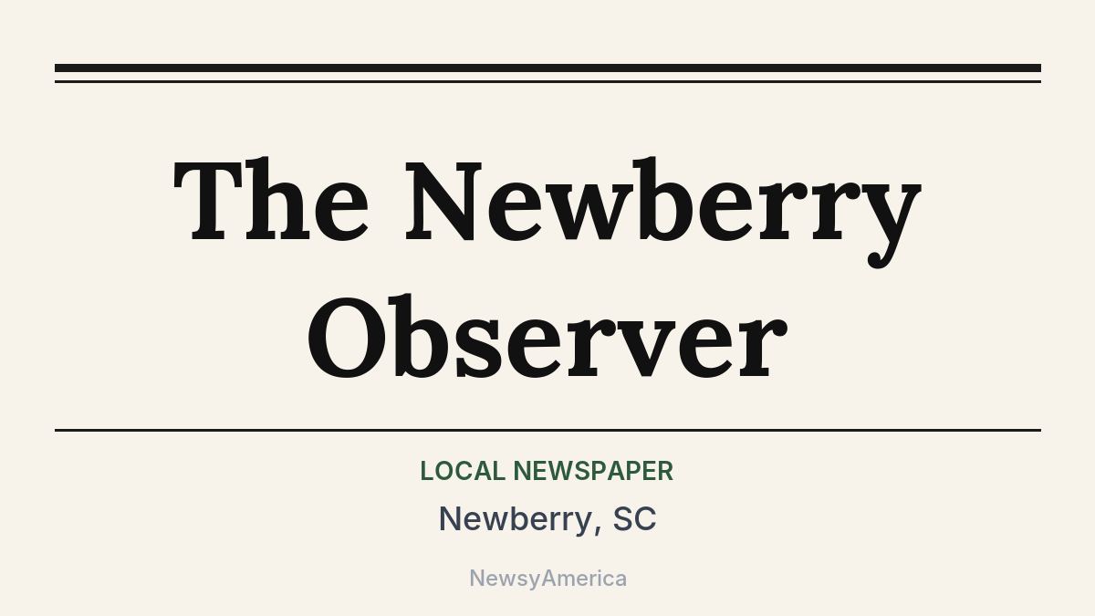 The Newberry Observer – Newberry, SC