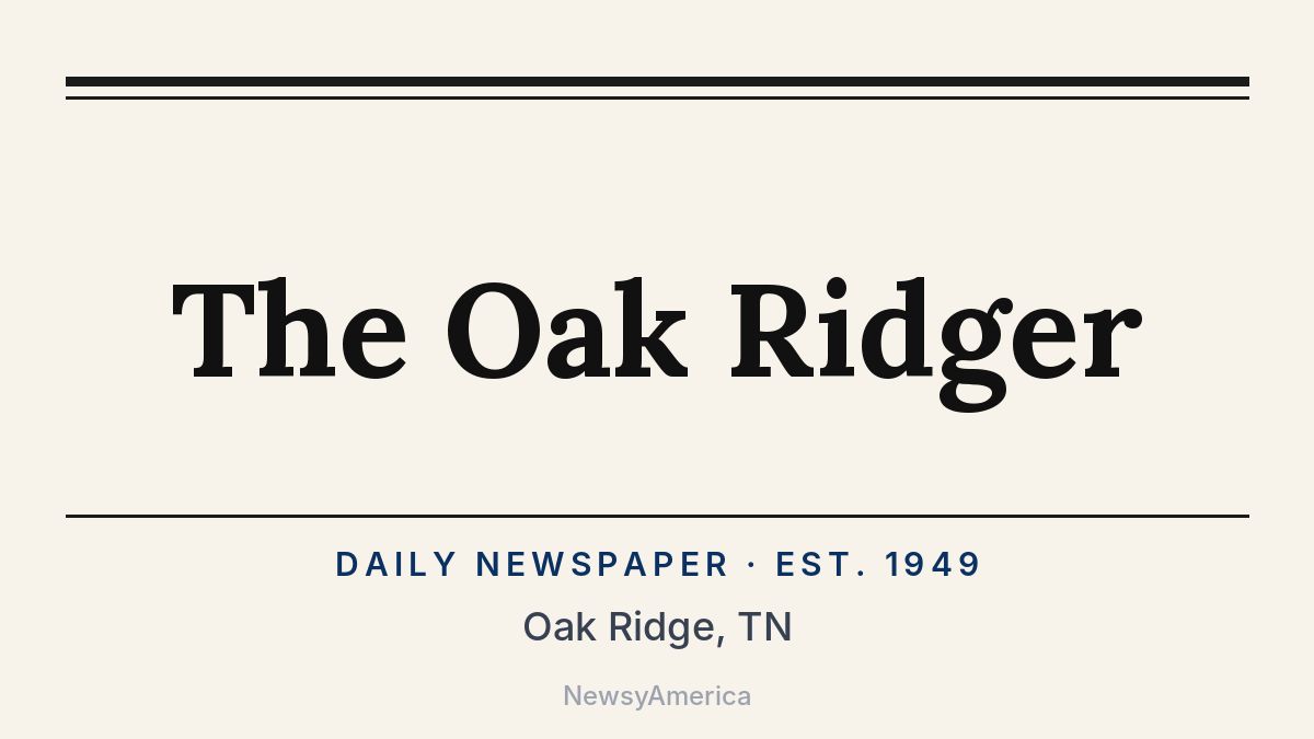 The Oak Ridger – Tennessee