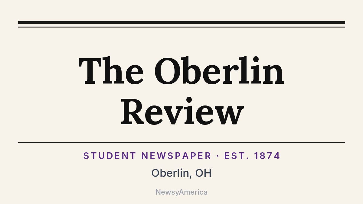 The Oberlin Review – Ohio