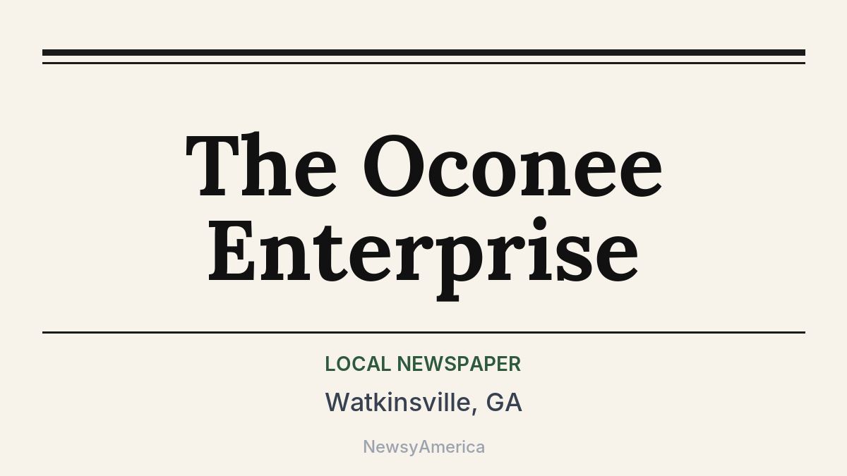 The Oconee Enterprise – Watkinsville, GA