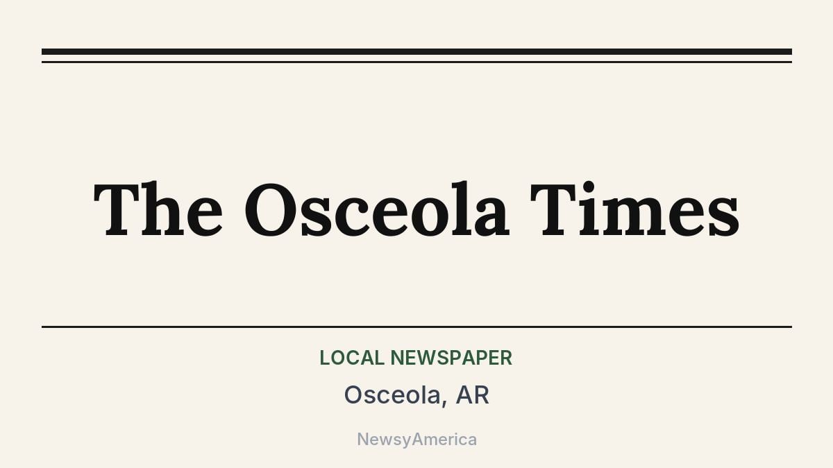 The Osceola Times – Osceola, AR