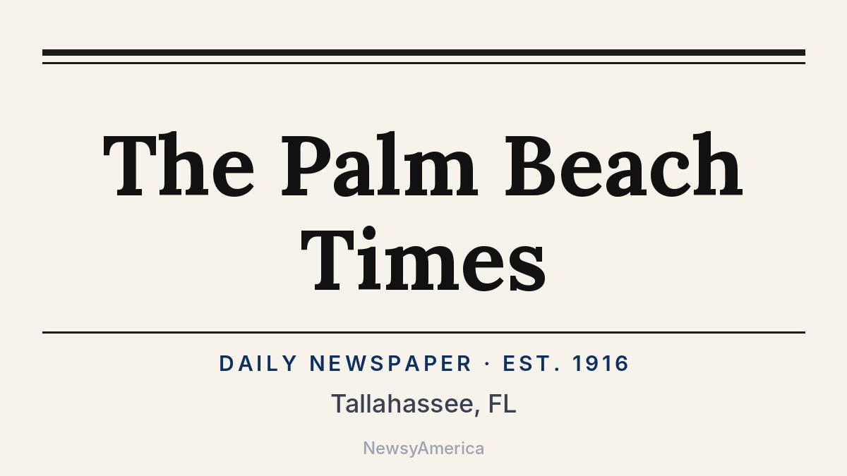 The Palm Beach Times – Tallahassee, FL