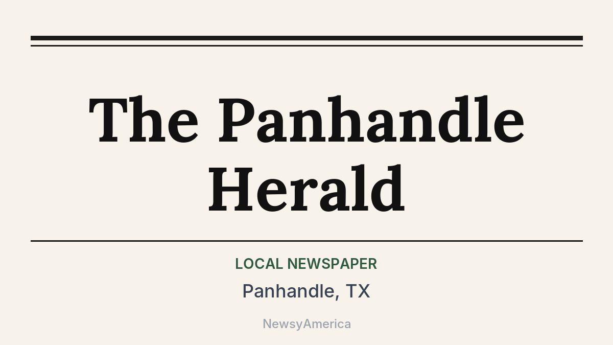 The Panhandle Herald – Panhandle, TX