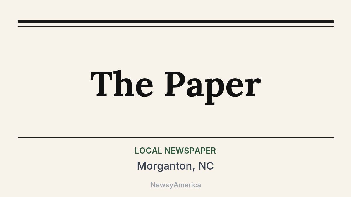 The Paper – Morganton, NC