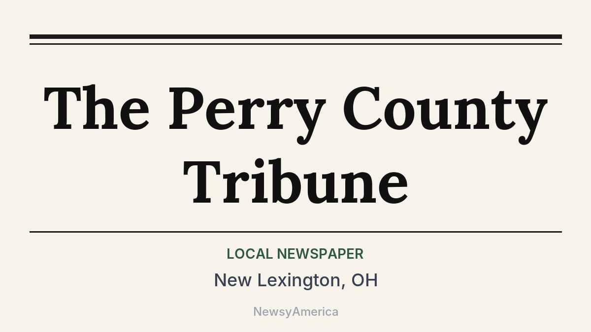 The Perry County Tribune – New Lexington, OH