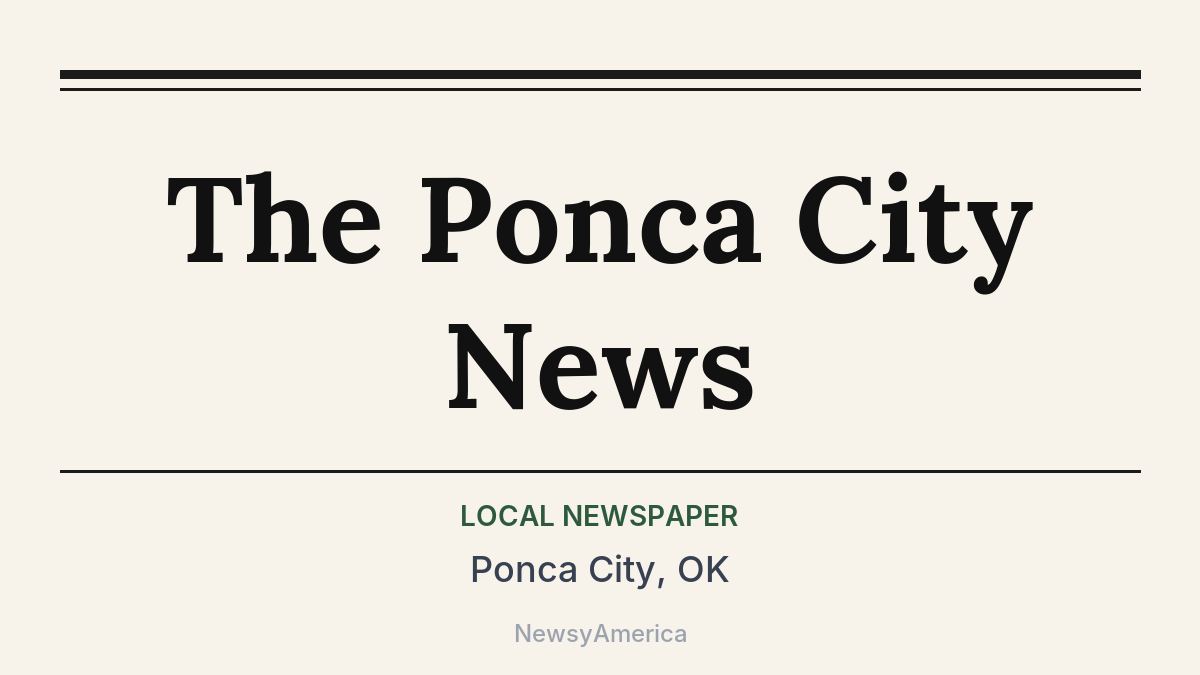 The Ponca City News – Ponca City, OK