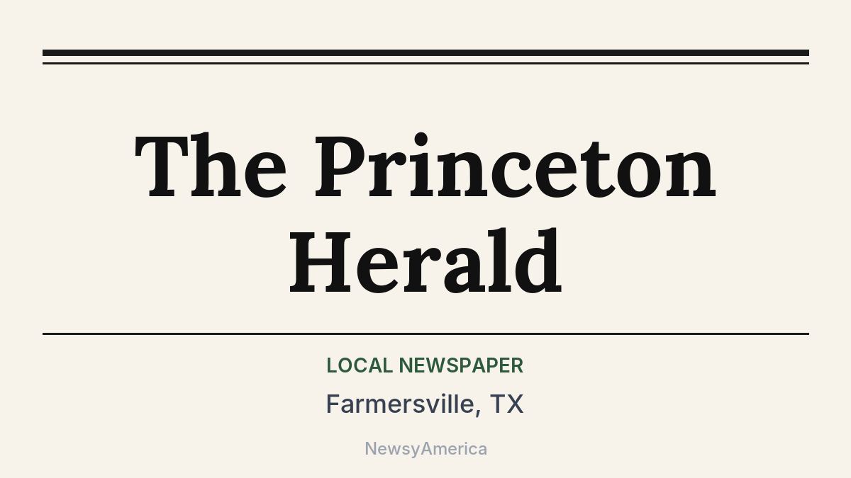 The Princeton Herald – Farmersville, TX