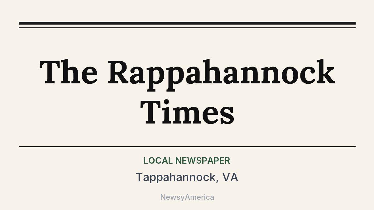 The Rappahannock Times – Tappahannock, VA