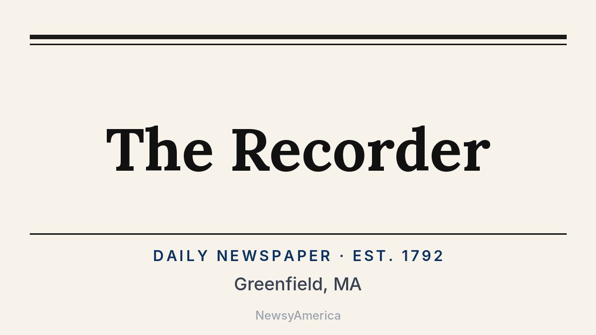 The Recorder – Greenfield, MA