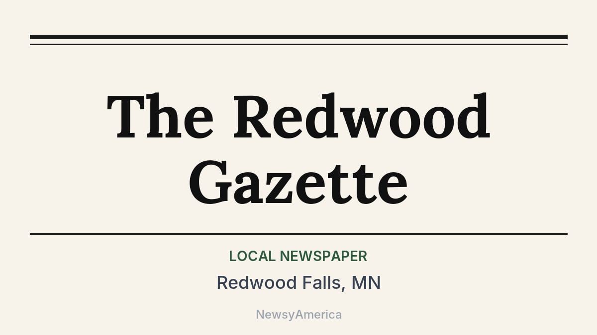 The Redwood Gazette – Redwood Falls, MN