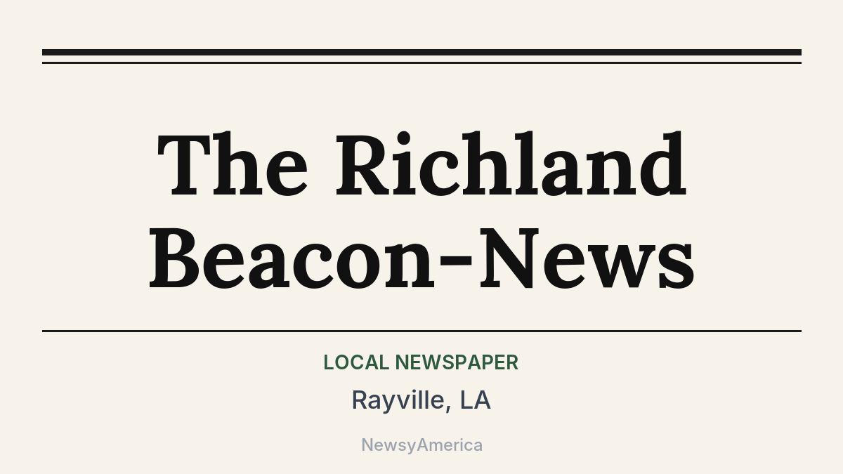 The Richland Beacon-News – Rayville, LA