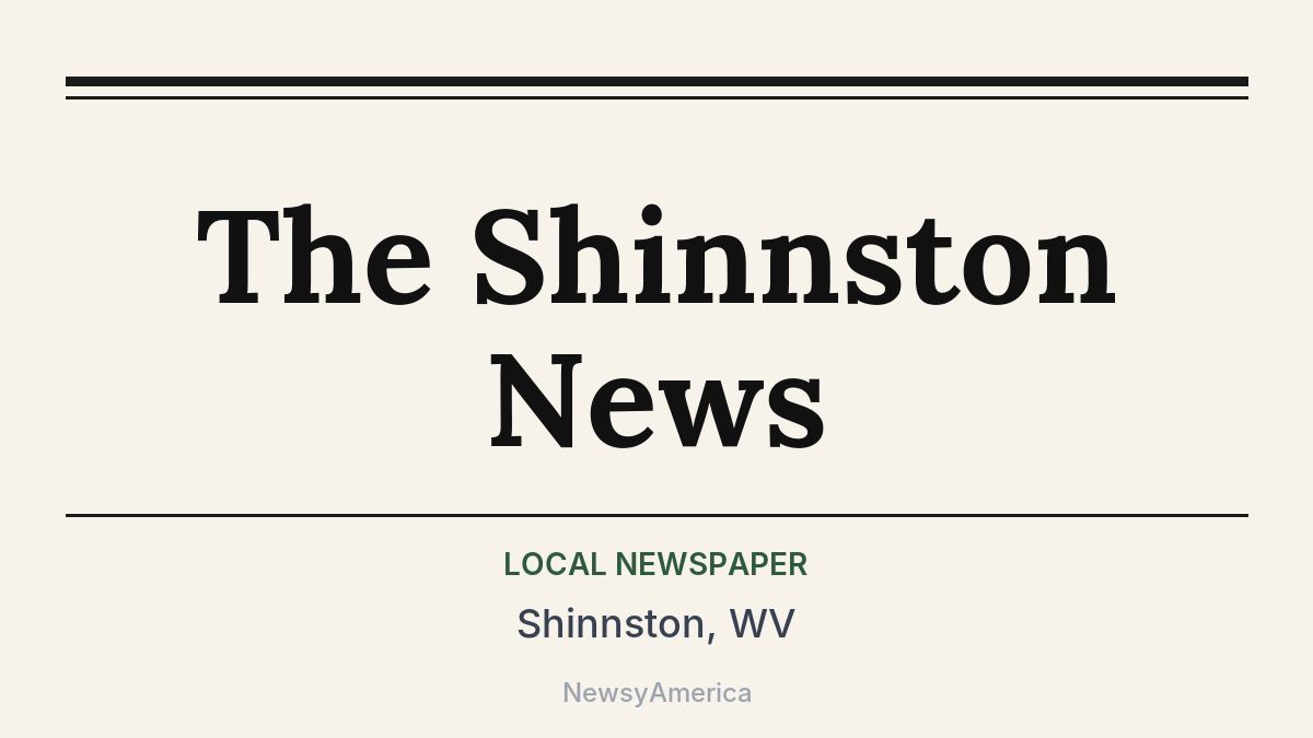 The Shinnston News – Shinnston, WV