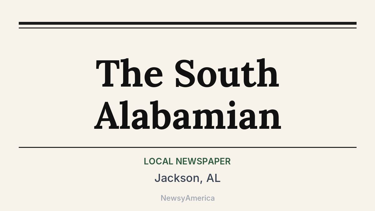 The South Alabamian – Jackson, AL