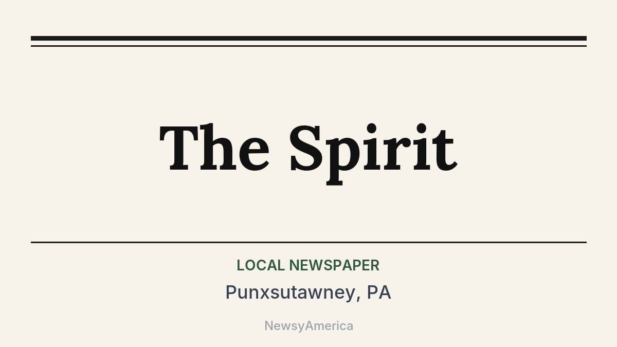 The Spirit – Punxsutawney, PA