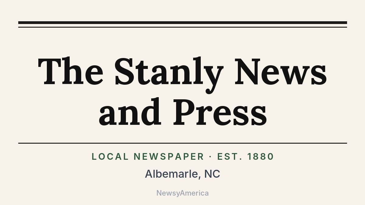 The Stanly News and Press – Albemarle, NC