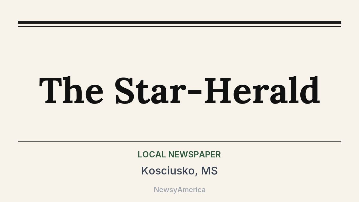 The Star-Herald – Kosciusko, MS