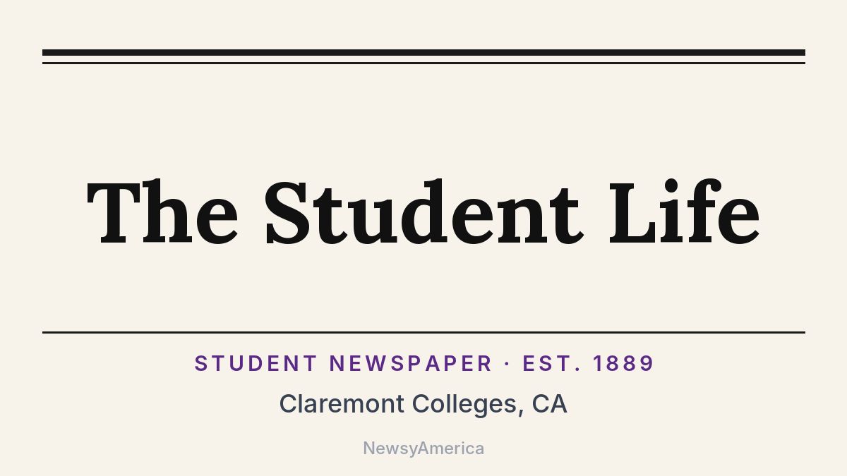 The Student Life – Claremont Colleges, CA