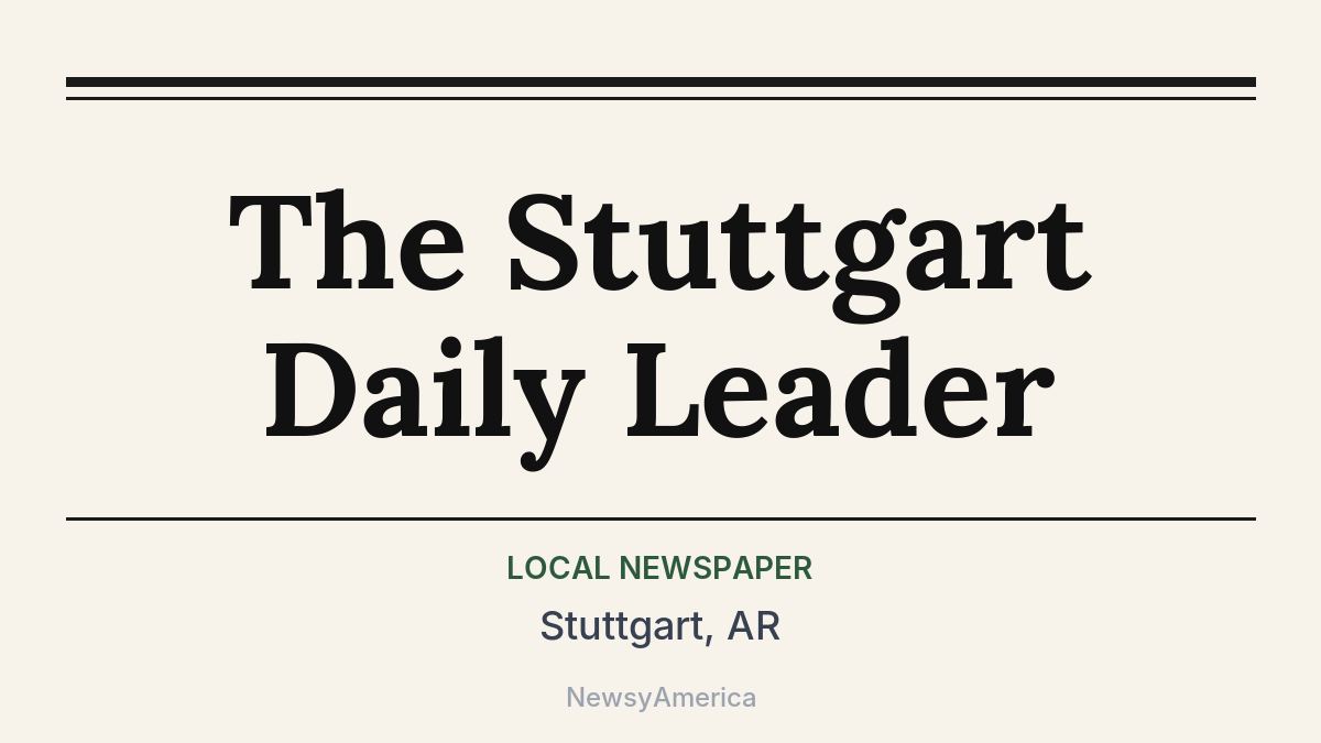 The Stuttgart Daily Leader – Stuttgart, AR