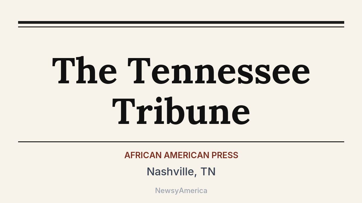 The Tennessee Tribune – Nashville, TN