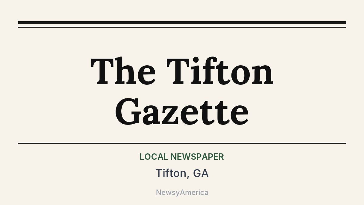 The Tifton Gazette – Tifton, GA