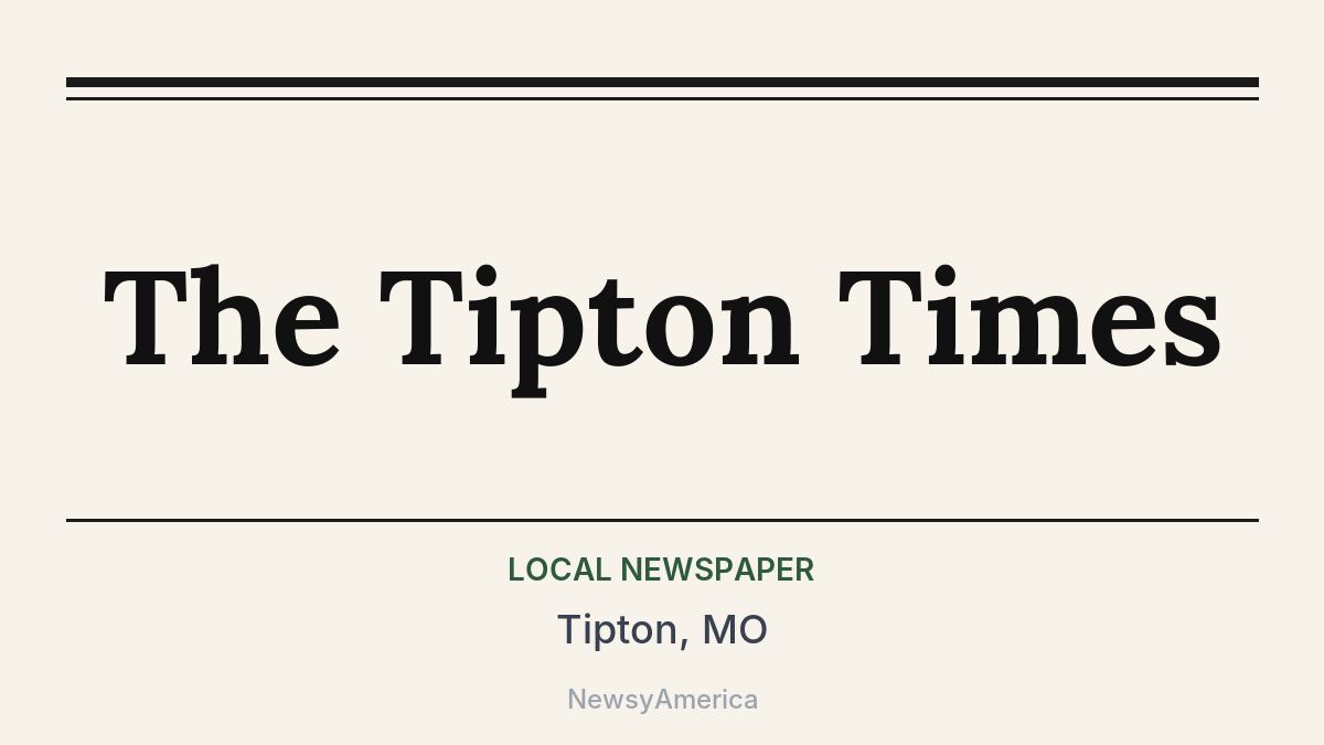 The Tipton Times – Tipton, MO