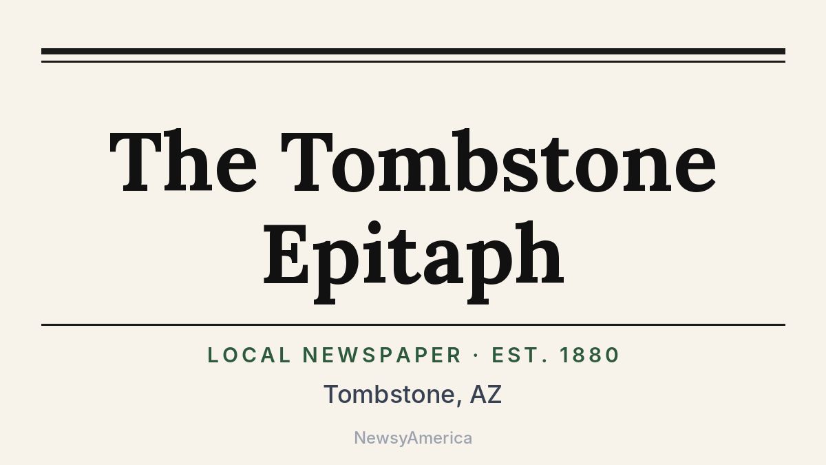 The Tombstone Epitaph – Arizona