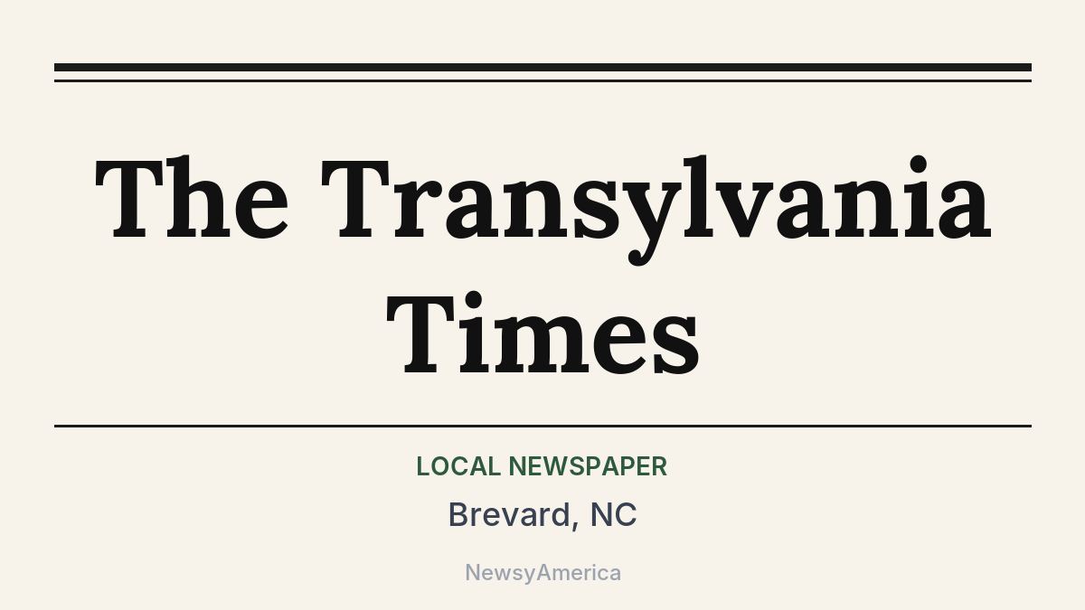 The Transylvania Times – Brevard, NC