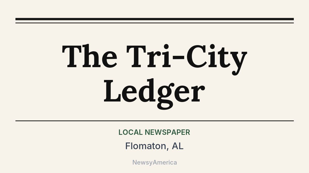 The Tri-City Ledger – Flomaton, AL