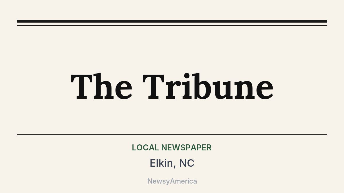 The Tribune – Elkin, NC