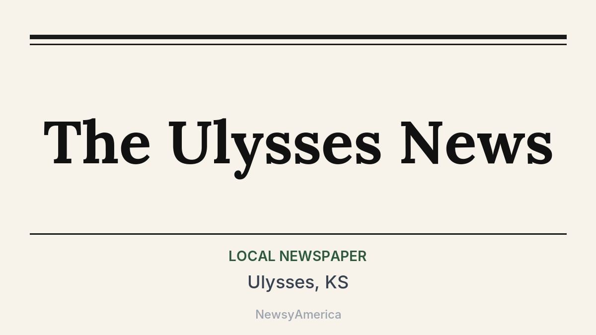 The Ulysses News – Ulysses, KS