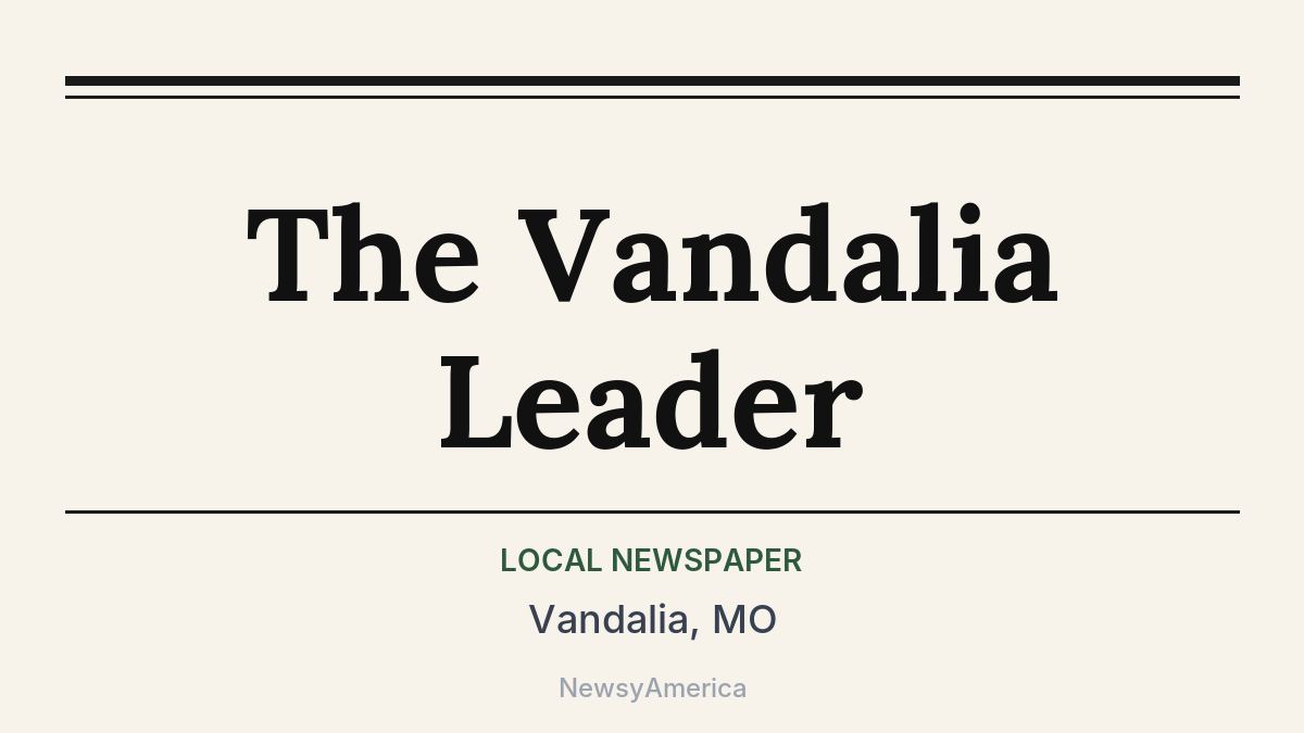 The Vandalia Leader – Vandalia, MO