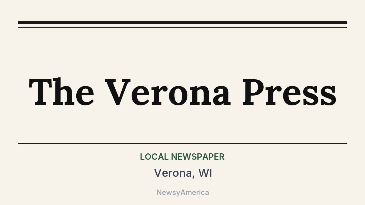 The Verona Press – Verona, WI