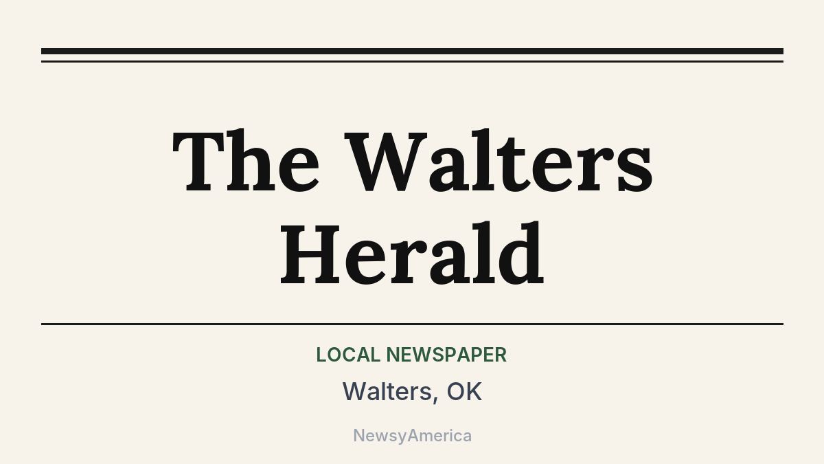 The Walters Herald – Walters, OK