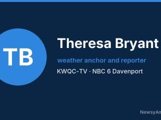 Theresa Bryant, weather anchor and reporter, KWQC-TV
