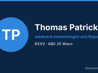 Thomas Patrick, weekend meteorologist and Reporter, KXXV