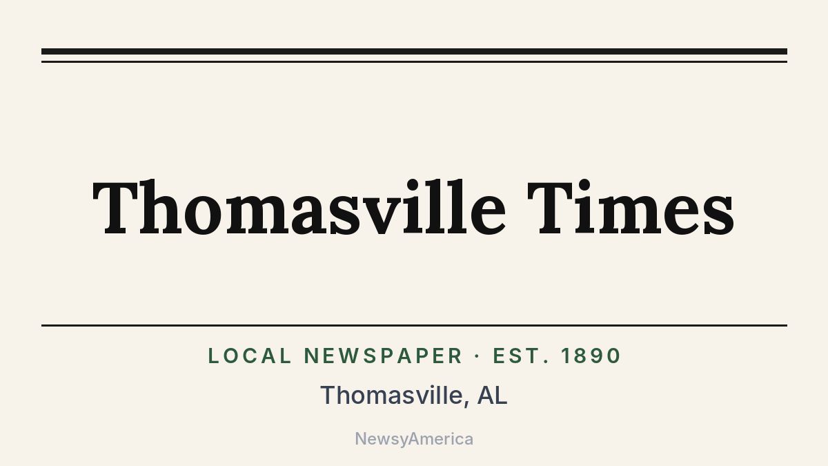 Thomasville Times – Alabama