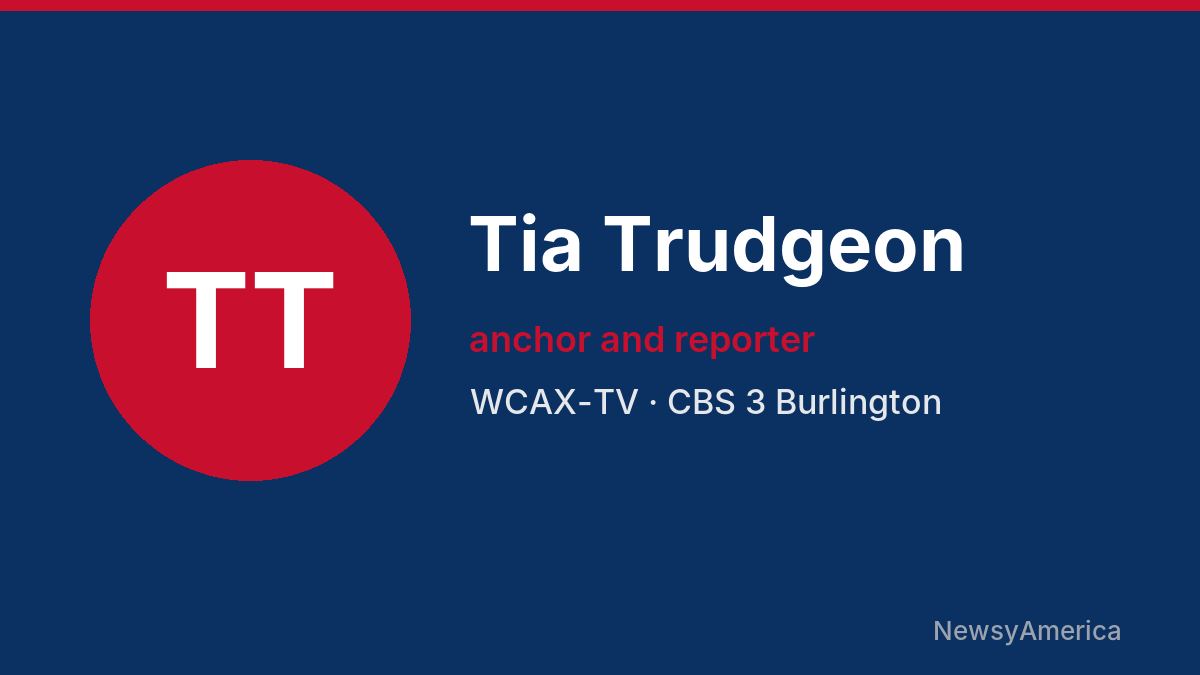 Tia Trudgeon – WCAX-TV, Burlington