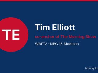 Tim Elliott, co-anchor of The Morning Show, WMTV