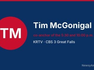 Tim McGonigal, co-anchor of the 5:30 and 10:00 p.m. news, KRTV