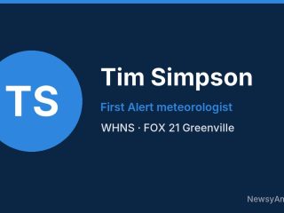 Tim Simpson, First Alert meteorologist, WHNS