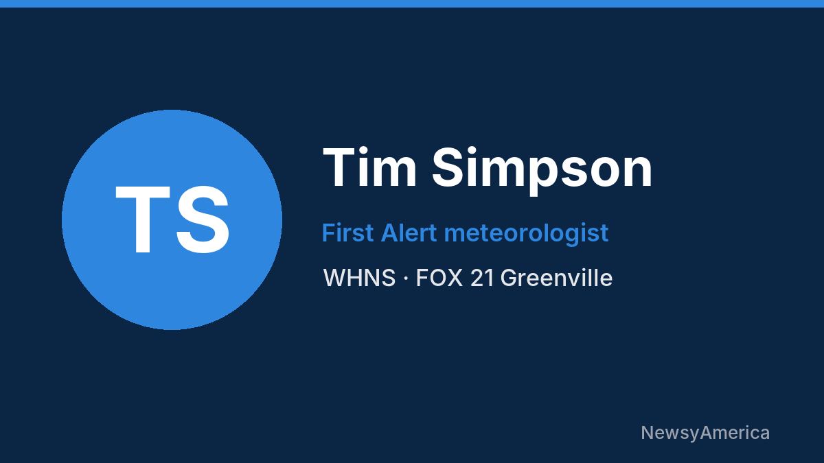 Tim Simpson – WHNS, Greenville