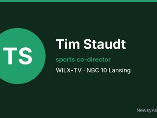 Tim Staudt, sports co-director, WILX-TV