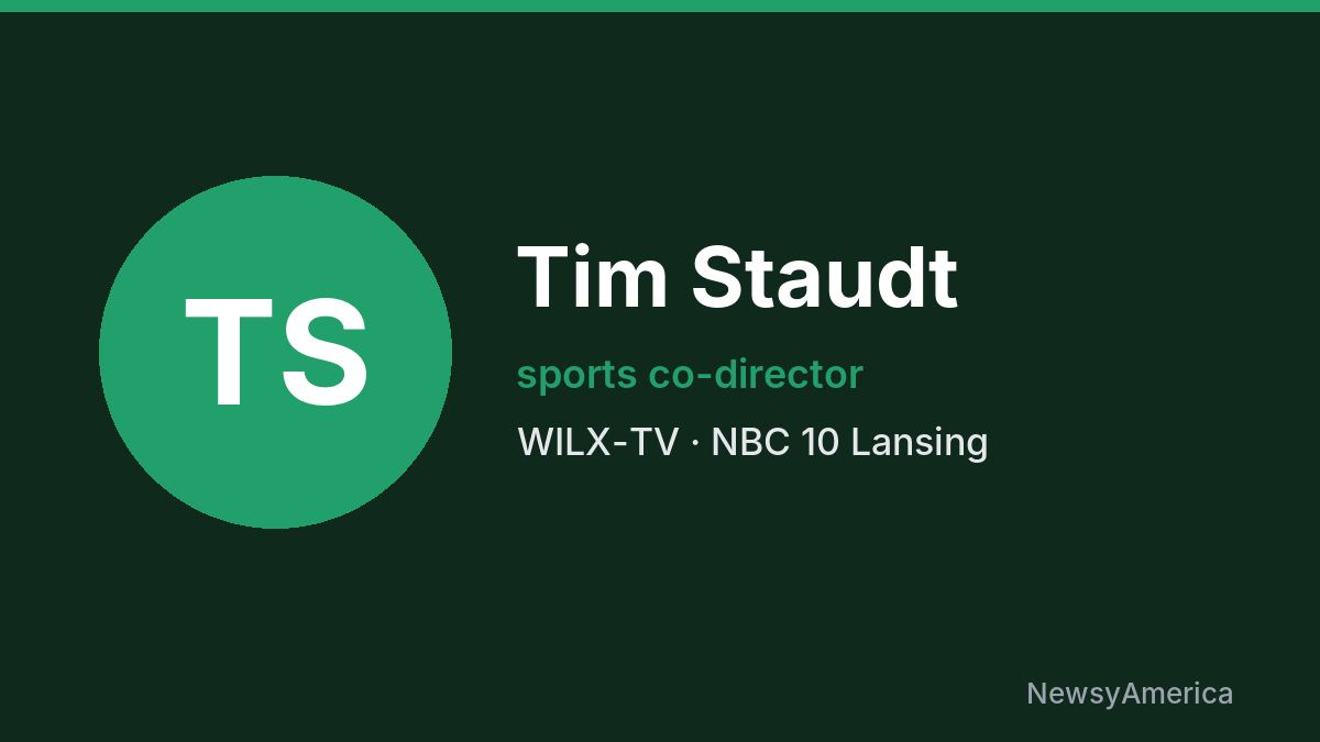 Tim Staudt – WILX-TV, Lansing